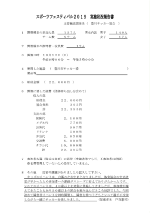スポーツフェスティバル2019